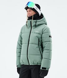 Dope Puffer W 25 Full Zip Snowboardjacke Damen Faded Green