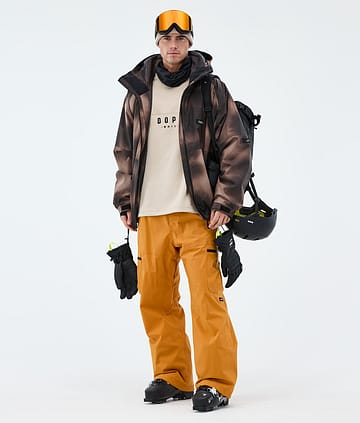 Dope Spartan Ski Outfit Brown Tiedye/Light Rust