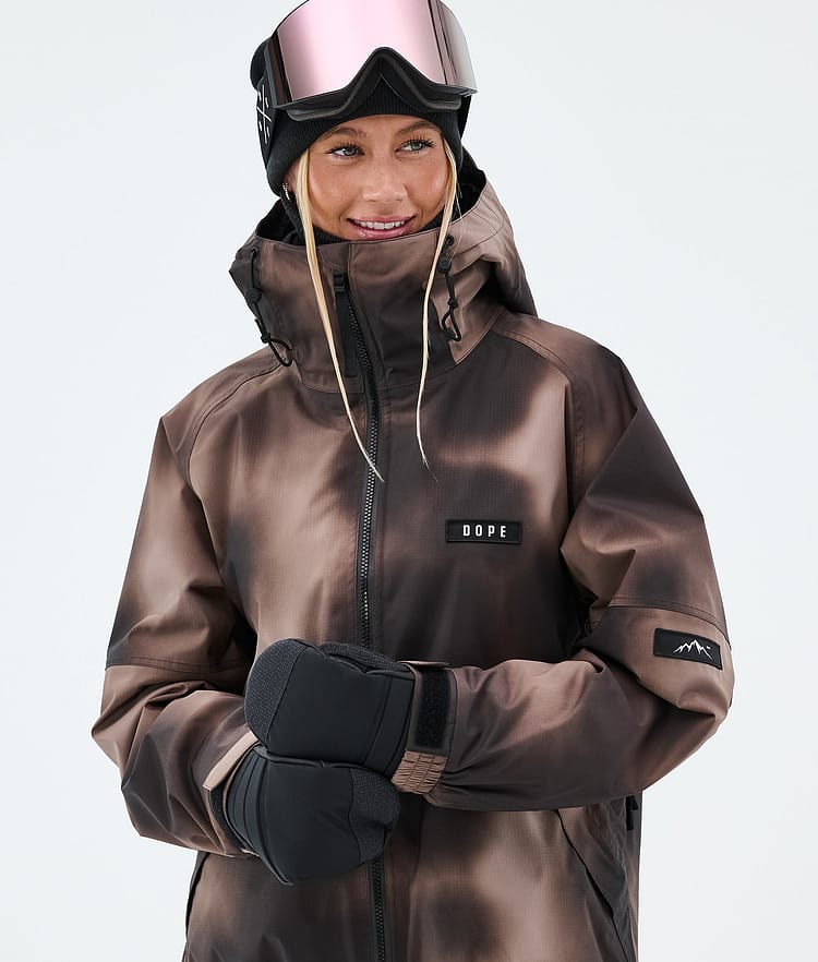 Dope Spartan W Skijacke Damen Brown Tiedye, Image 4 of 8