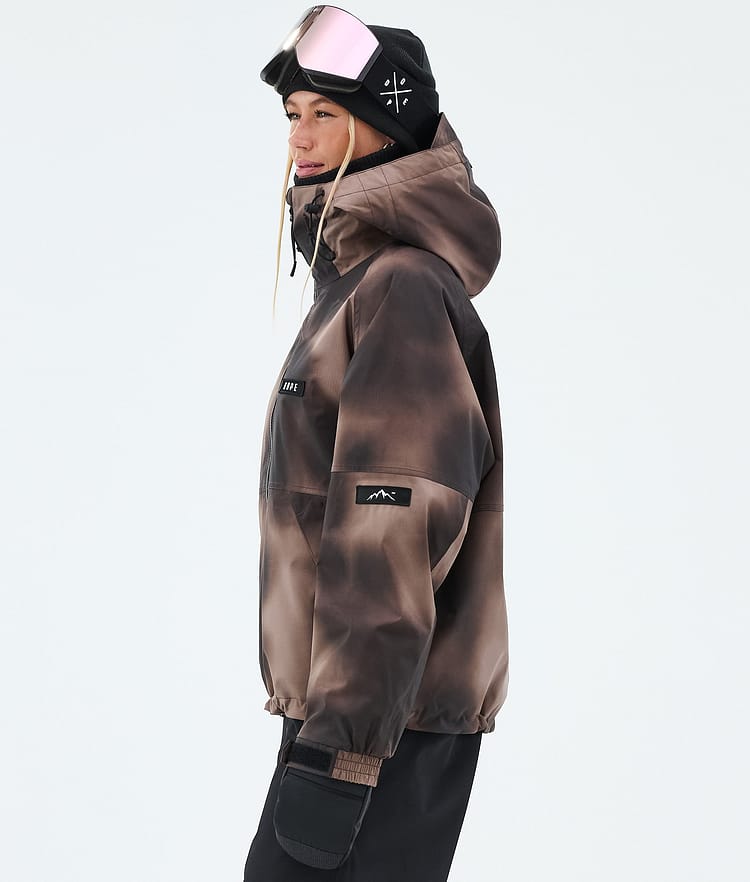 Dope Spartan W Skijacke Damen Brown Tiedye, Image 5 of 8