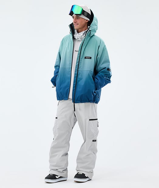 Dope Spartan Snowboard Outfit Turquoise/Light Grey
