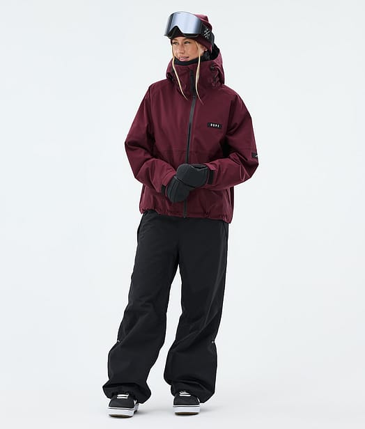 Dope Spartan W Snowboard Outfit Burgundy/Black