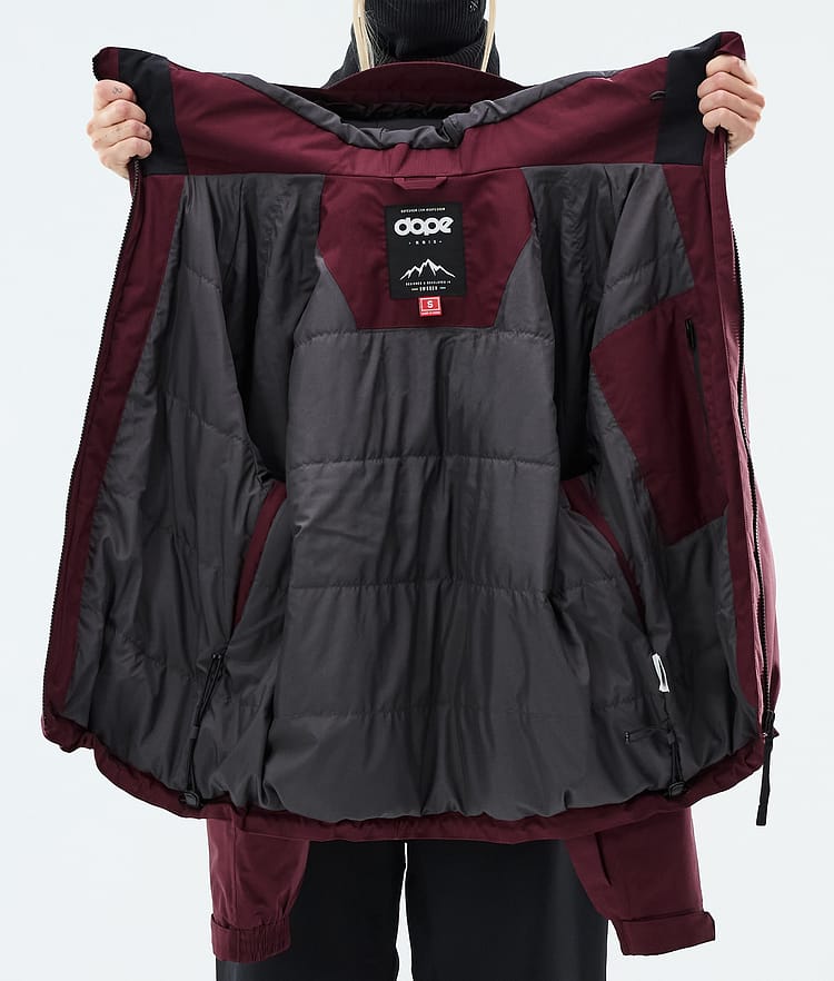 Dope Spartan W Skijacke Damen Burgundy, Image 8 of 8