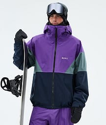 Dope Spartan Snowboardjacke Herren Sport Vivid Purple/Atlantic/Dark Blue