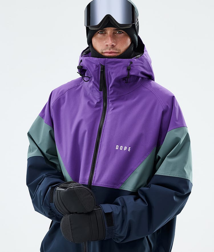 Dope Spartan Snowboardjacke Herren Sport Vivid Purple/Atlantic/Dark Blue, Image 4 of 8