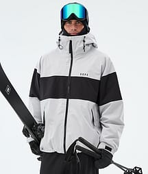 Dope Spartan Skijacke Herren Stripe Light Grey/Black
