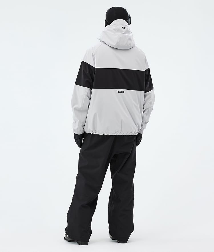 Dope Spartan Skijacke Herren Stripe Light Grey/Black, Image 3 of 8