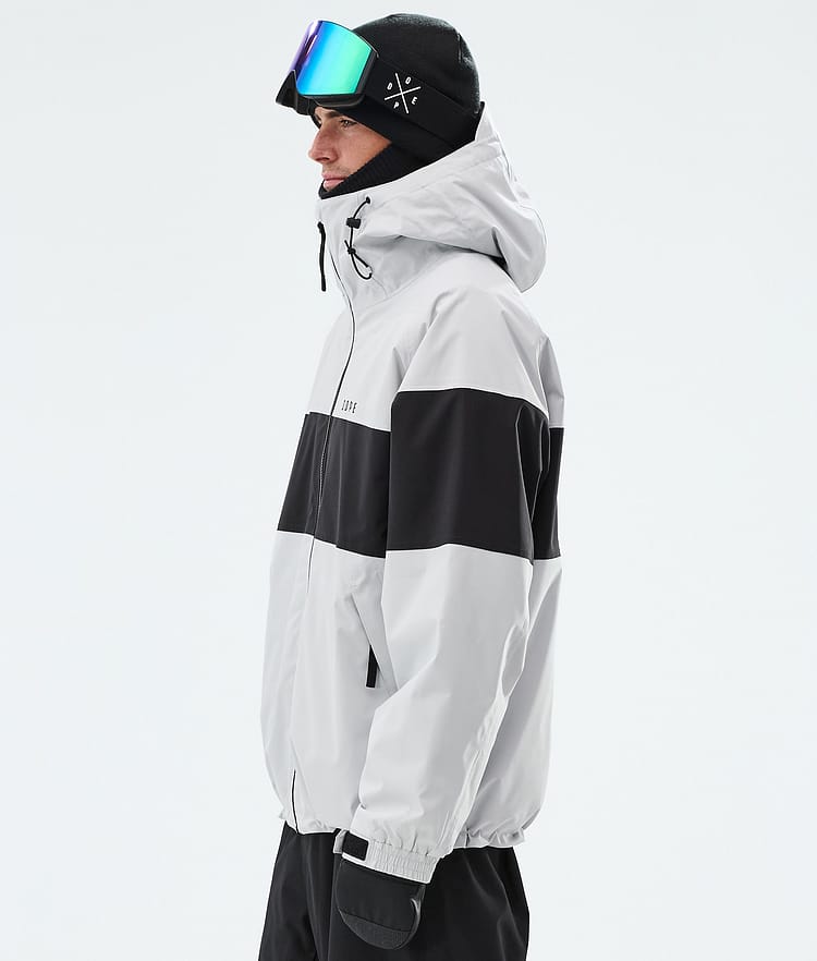 Dope Spartan Skijacke Herren Stripe Light Grey/Black, Image 5 of 8
