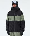 Dope Spartan Skijacke Herren Stripe Black/Moss Green