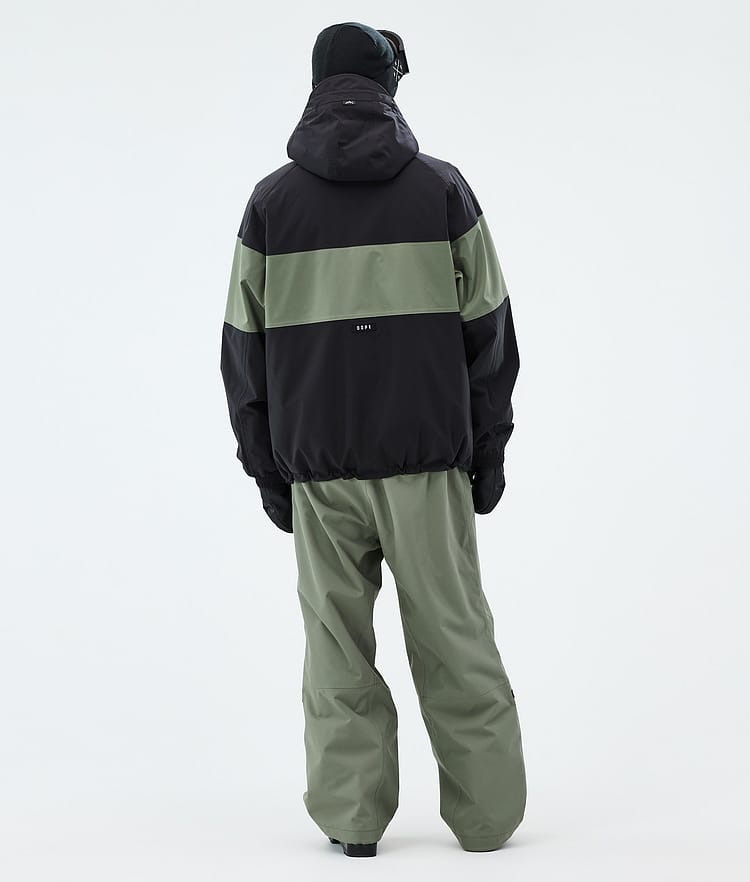 Dope Spartan Skijacke Herren Stripe Black/Moss Green, Image 3 of 8