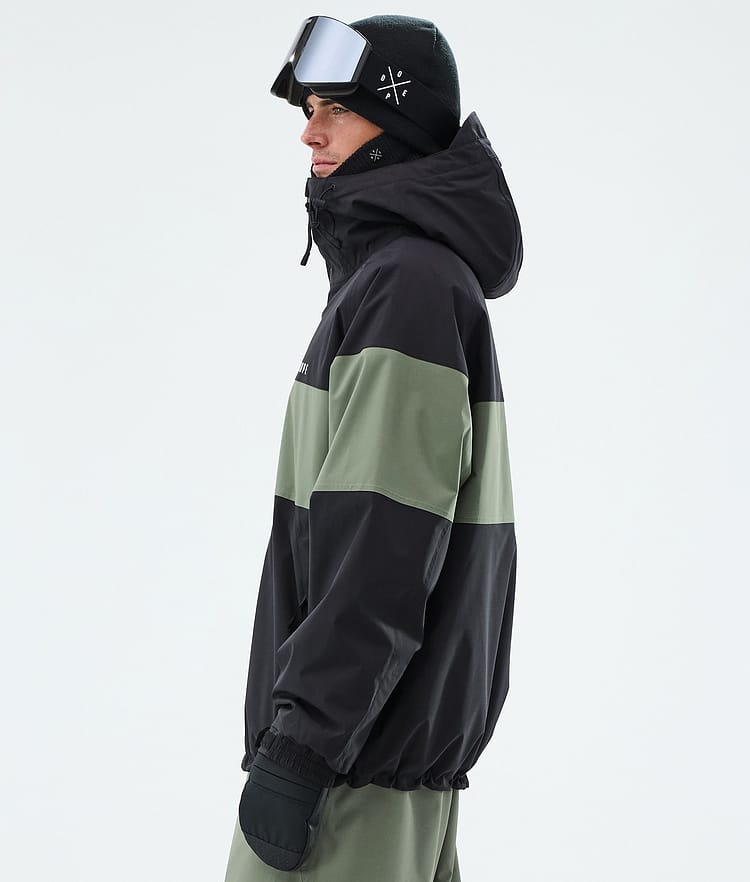 Dope Spartan Skijacke Herren Stripe Black/Moss Green, Image 5 of 8