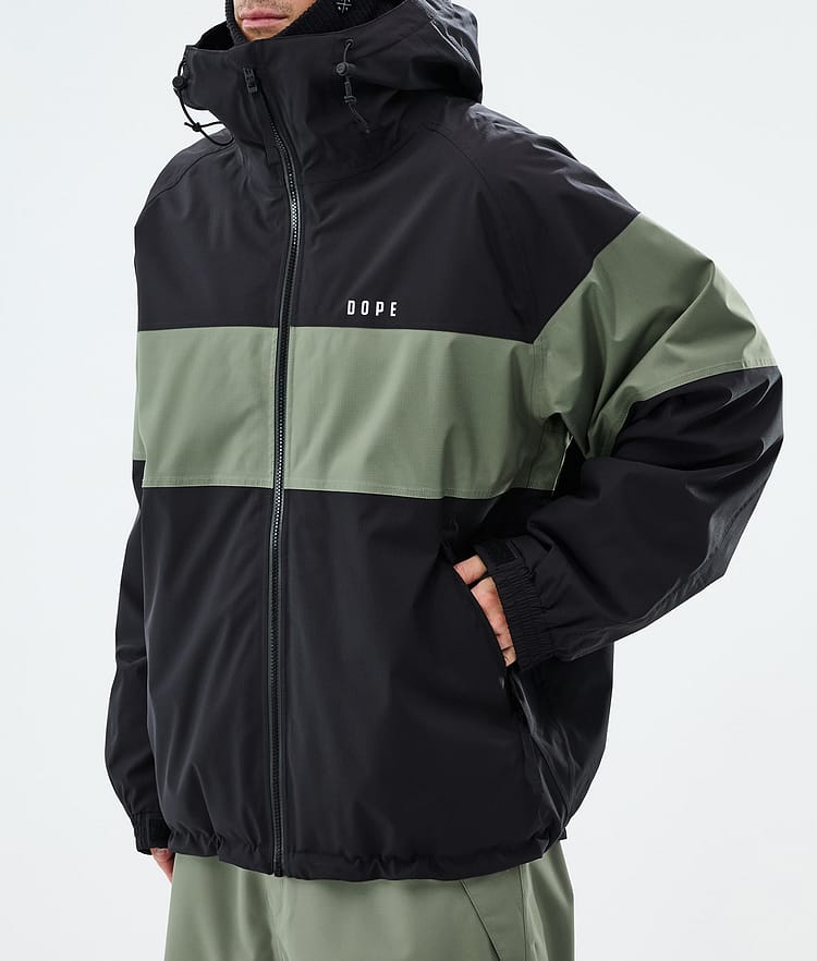 Dope Spartan Skijacke Herren Stripe Black/Moss Green, Image 7 of 8