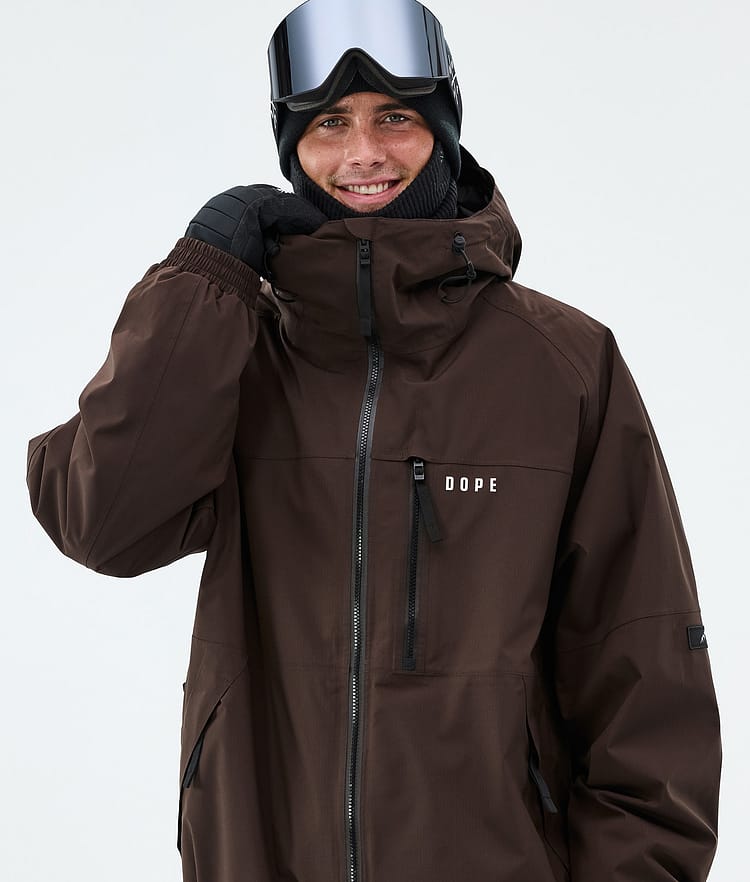 Dope Apex Snowboardjacke Herren Dark Brown, Image 4 of 9