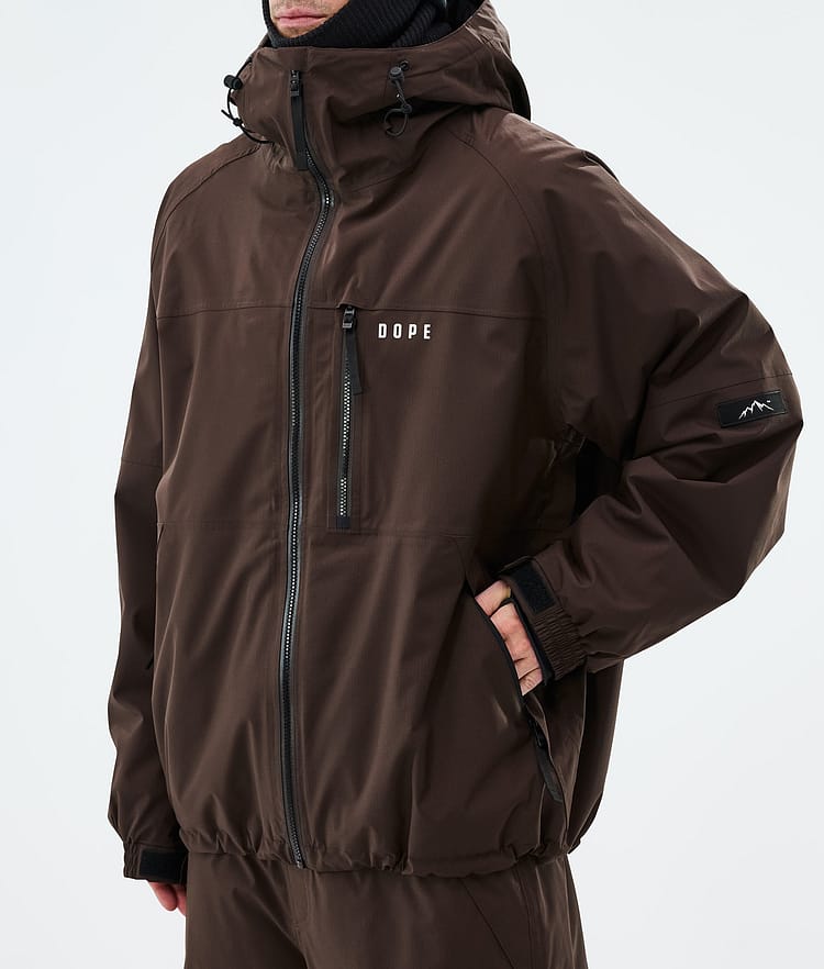 Dope Apex Snowboardjacke Herren Dark Brown, Image 7 of 9