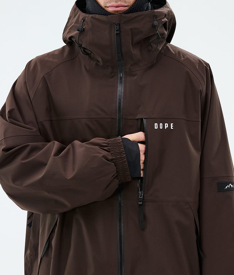 Dope Apex Snowboardjacke Herren Dark Brown, Image 8 of 9