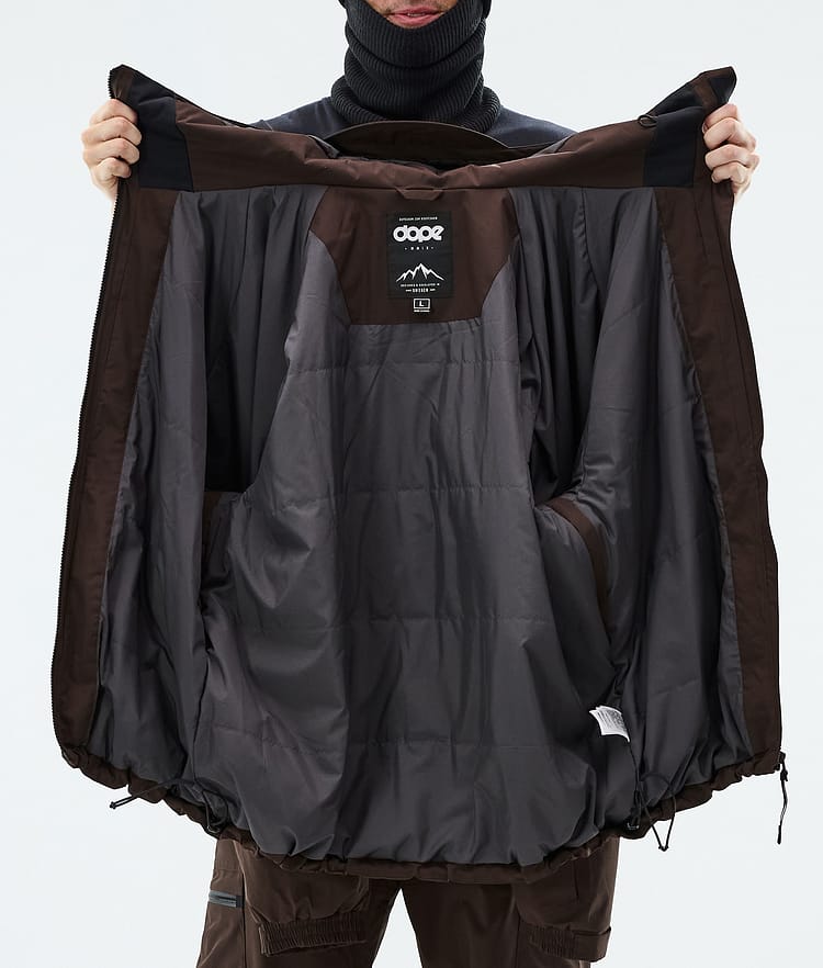 Dope Apex Snowboardjacke Herren Dark Brown, Image 9 of 9