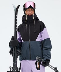 Dope Spartan W Skijacke Damen Sport Black/Faded Violet/Metal Blue