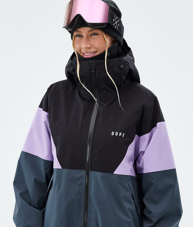 Dope Spartan W Skijacke Damen Sport Black/Faded Violet/Metal Blue, Image 4 of 8