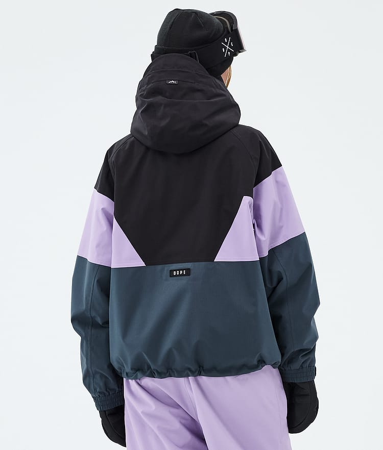 Dope Spartan W Skijacke Damen Sport Black/Faded Violet/Metal Blue, Image 6 of 8