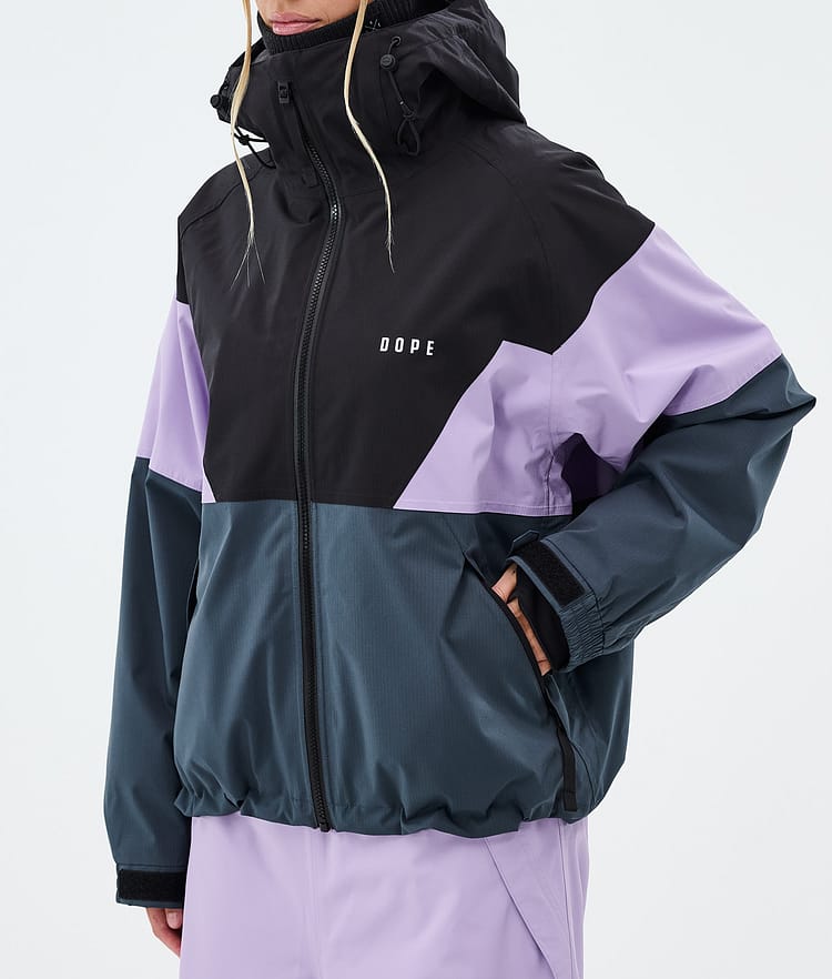 Dope Spartan W Skijacke Damen Sport Black/Faded Violet/Metal Blue, Image 7 of 8