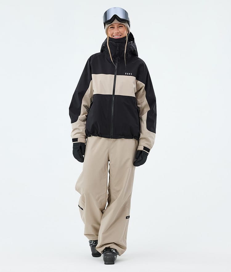 Dope Spartan W Skijacke Damen Stripe Black/Sand, Image 2 of 8