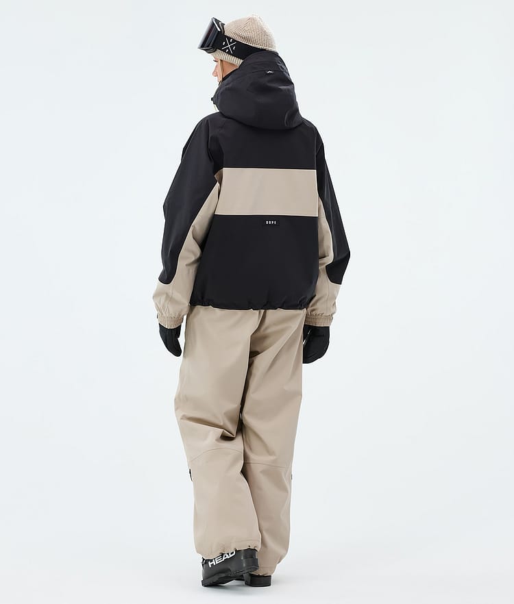 Dope Spartan W Skijacke Damen Stripe Black/Sand, Image 3 of 8