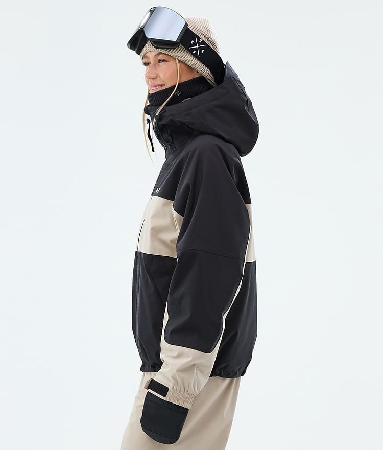 Dope Spartan W Skijacke Damen Stripe Black/Sand, Image 5 of 8