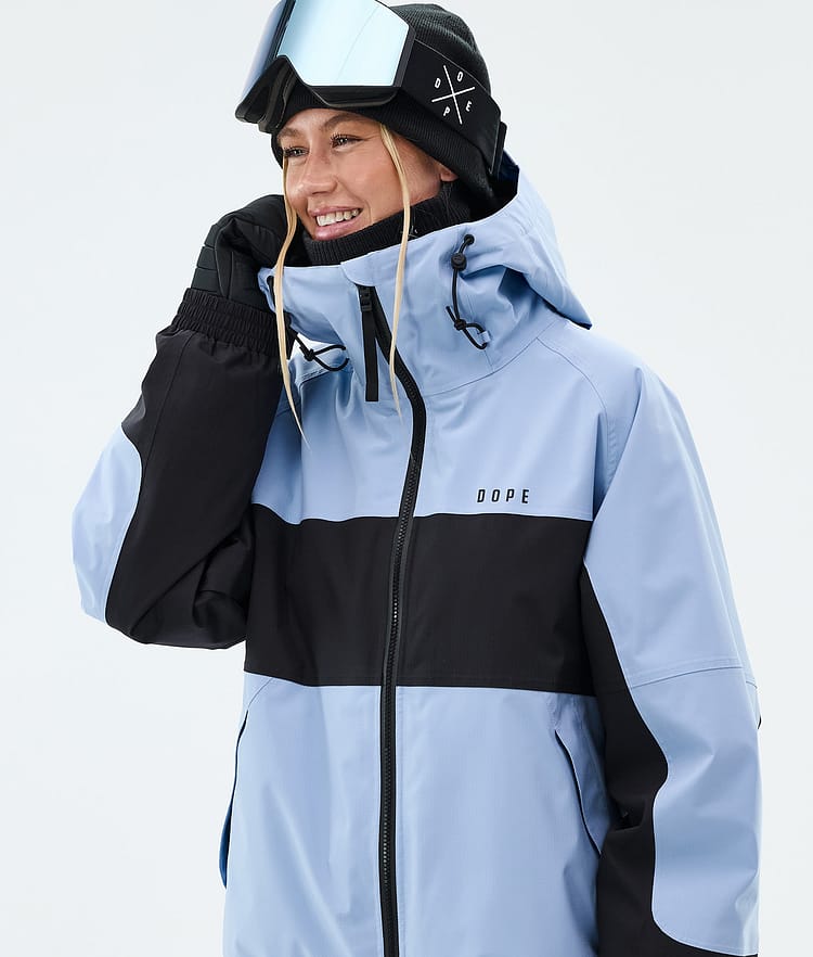 Dope Spartan W Skijacke Damen Stripe Light Blue/Black, Image 4 of 8