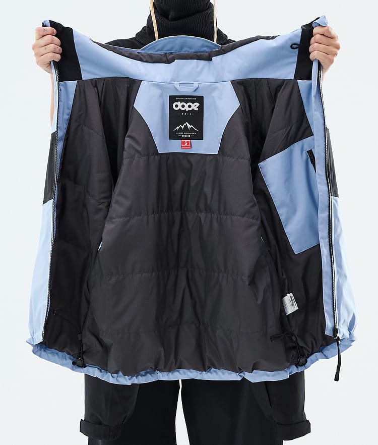 Dope Spartan W Skijacke Damen Stripe Light Blue/Black, Image 8 of 8