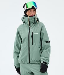 Dope Apex W Snowboardjacke Damen Faded Green