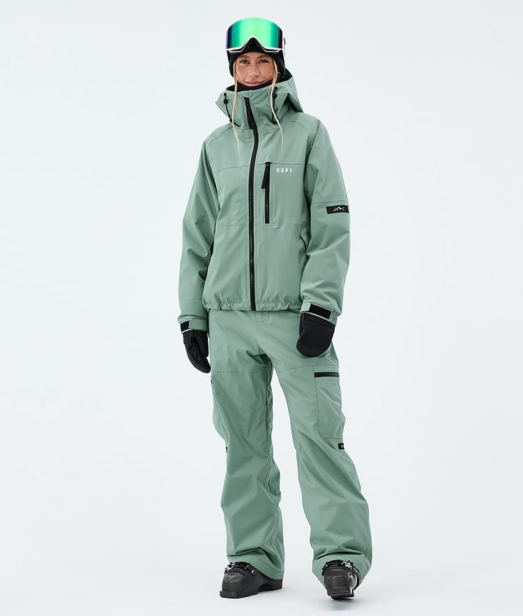 Dope Apex W Skijacke Damen Faded Green, Image 2 of 9