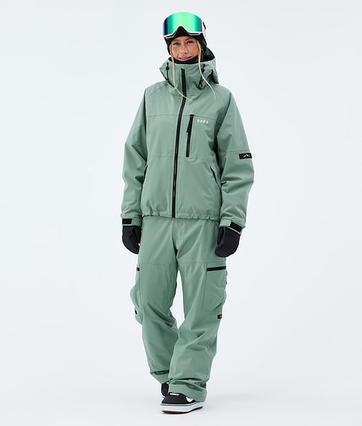 Dope Apex W Snowboard Outfit Faded Green