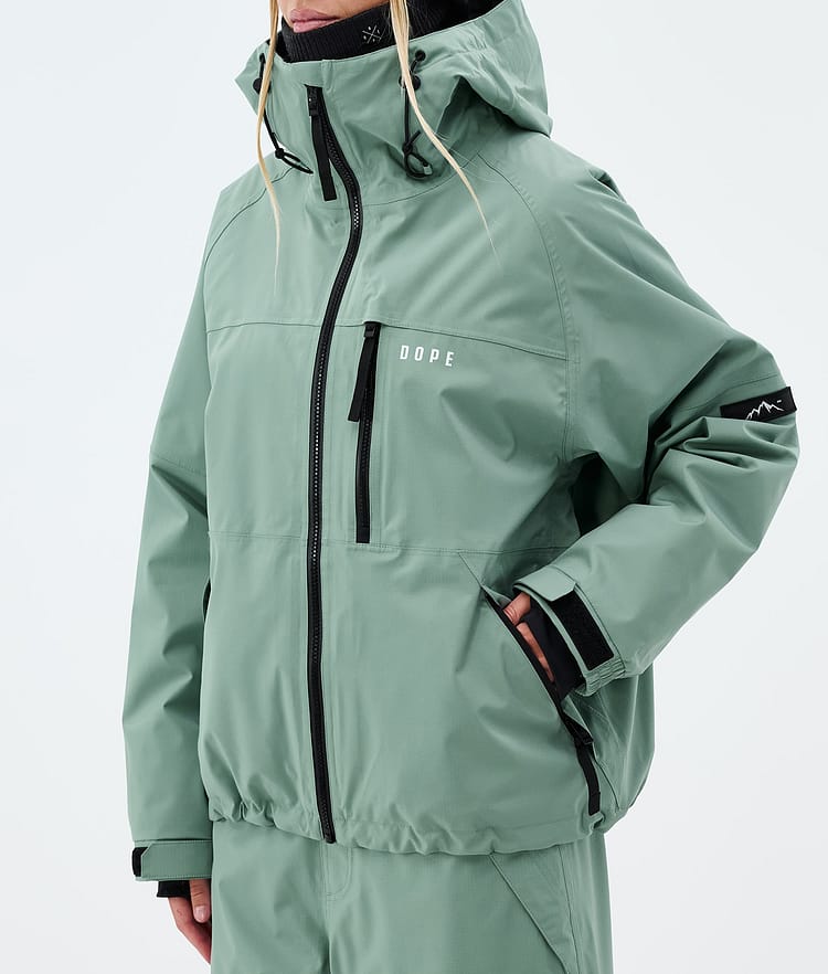 Dope Apex W Skijacke Damen Faded Green, Image 7 of 9