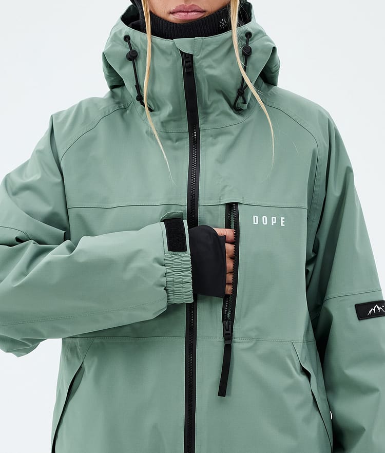 Dope Apex W Skijacke Damen Faded Green, Image 8 of 9
