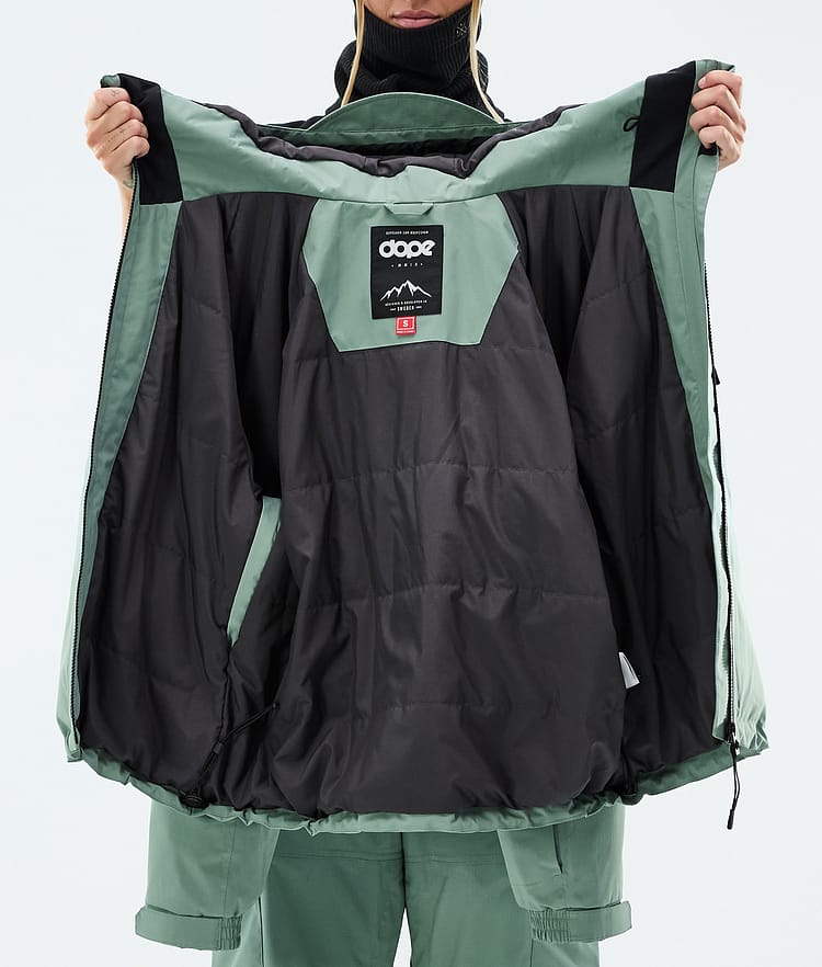 Dope Apex W Skijacke Damen Faded Green, Image 9 of 9