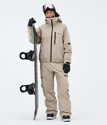 Dope Apex W Snowboard Outfit Sand