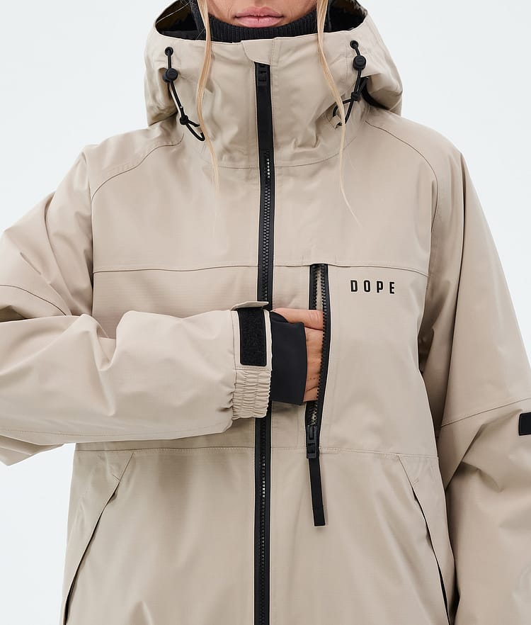 Dope Apex W Snowboardjacke Damen Sand, Image 8 of 9