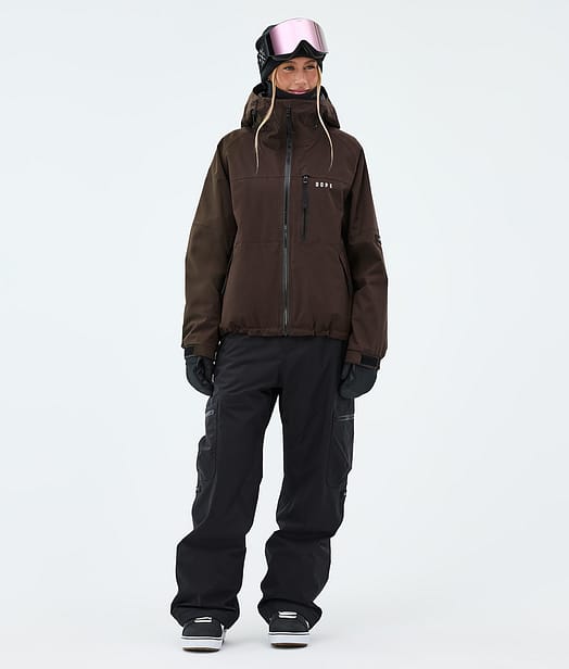 Dope Apex W Snowboard Outfit Dark Brown/Black