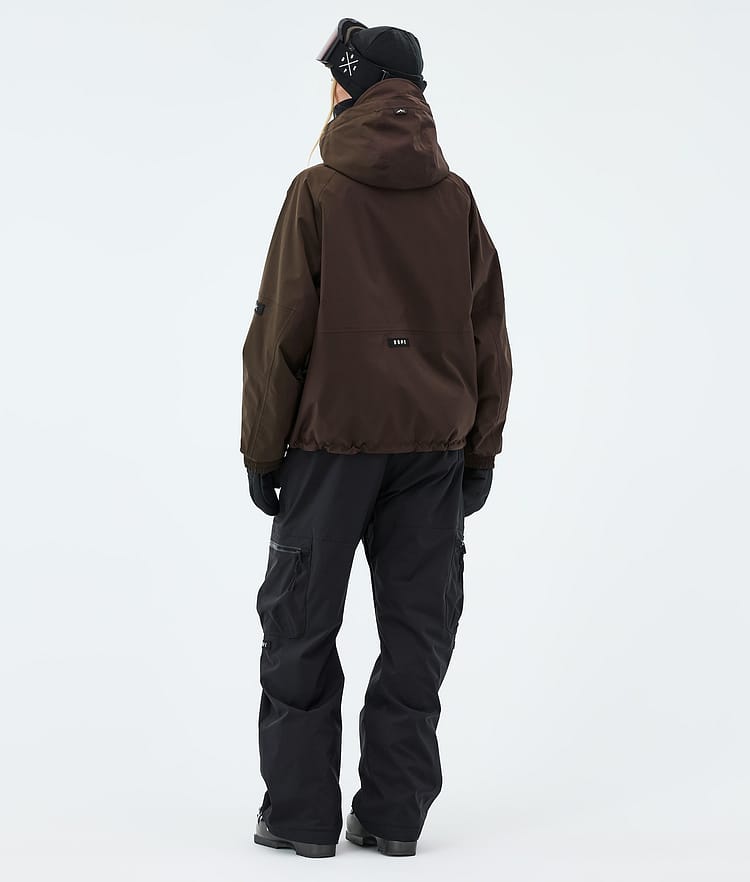 Dope Apex W Skijacke Damen Dark Brown, Image 3 of 9