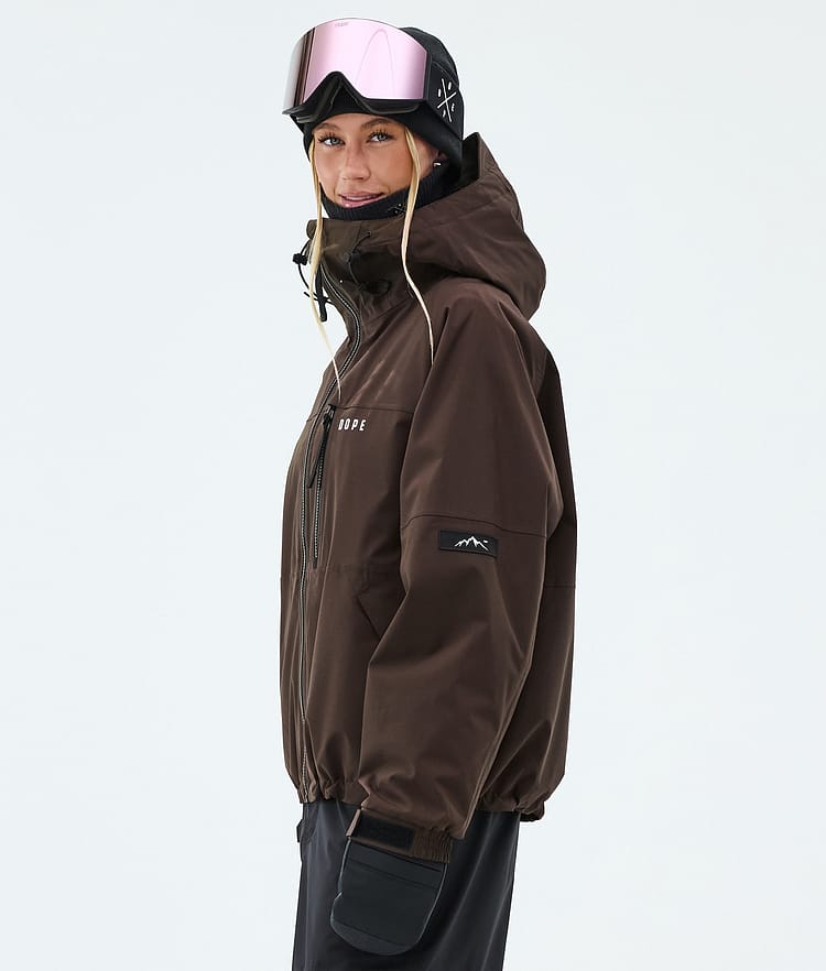 Dope Apex W Skijacke Damen Dark Brown, Image 5 of 9