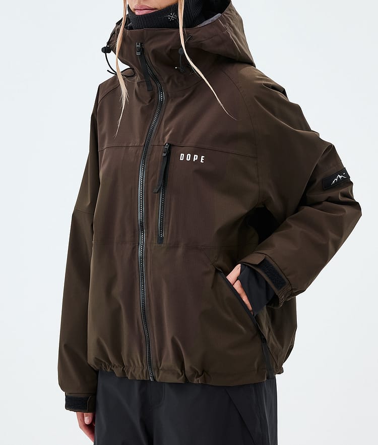 Dope Apex W Skijacke Damen Dark Brown, Image 7 of 9