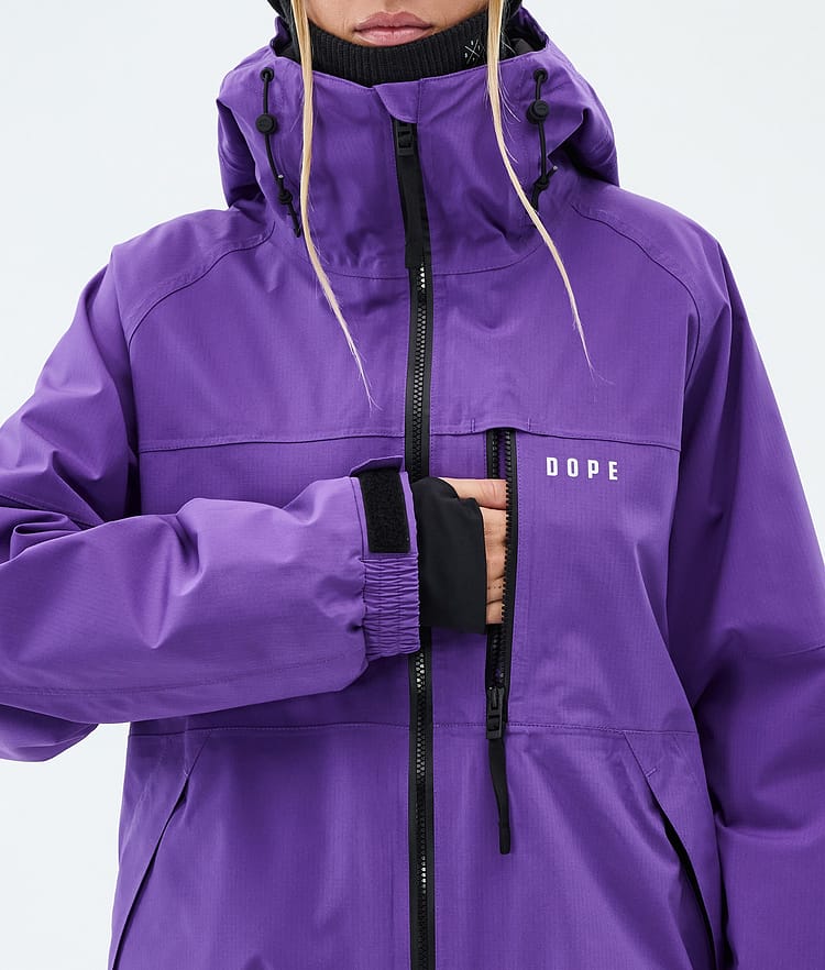 Dope Apex W Snowboardjacke Damen Vivid Purple, Image 8 of 9