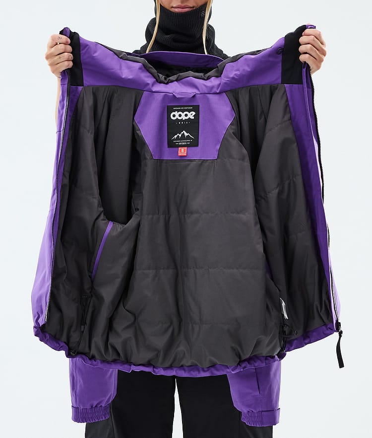 Dope Apex W Snowboardjacke Damen Vivid Purple, Image 9 of 9