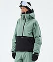 Dope Arnok W Skijacke Damen Faded Green/Black