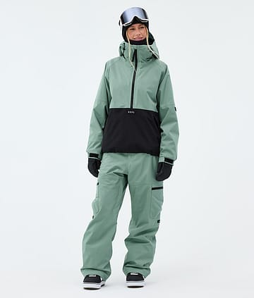 Dope Arnok W Snowboard Outfit Faded Green/Black