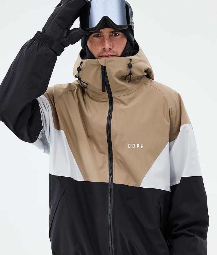 Dope Spartan Snowboardjacke Herren Sport Stone/Light Grey/Black, Image 5 of 9