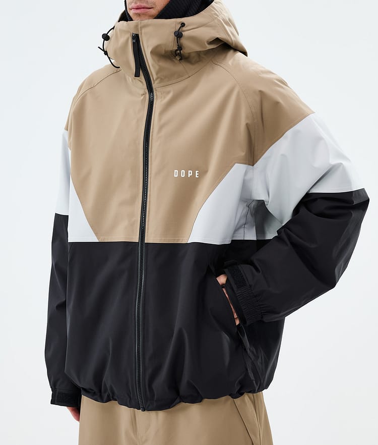 Dope Spartan Snowboardjacke Herren Sport Stone/Light Grey/Black, Image 8 of 9