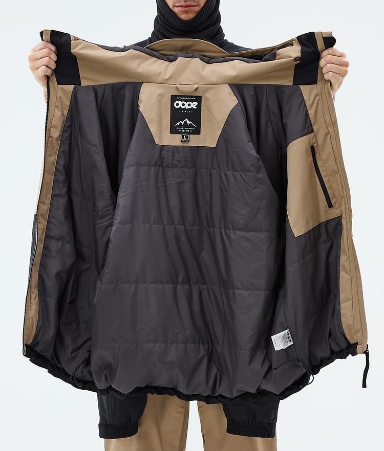 Dope Spartan Snowboardjacke Herren Sport Stone/Light Grey/Black, Image 9 of 9