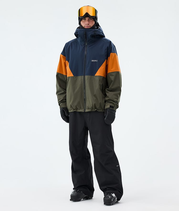 Dope Spartan Skijacke Herren Sport Dark Blue/Burned Orange/Olive Green, Image 2 of 8