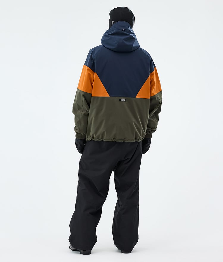 Dope Spartan Skijacke Herren Sport Dark Blue/Burned Orange/Olive Green, Image 3 of 8